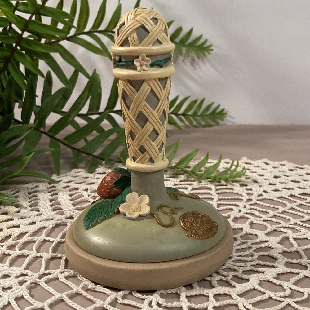 Vintage Strawberry Design Cookie Stamp Brown Bag Cookie Art 1995 - Picture 9 of 15